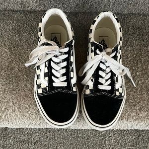 Vans Kids Sneakers in Black and White Checkered